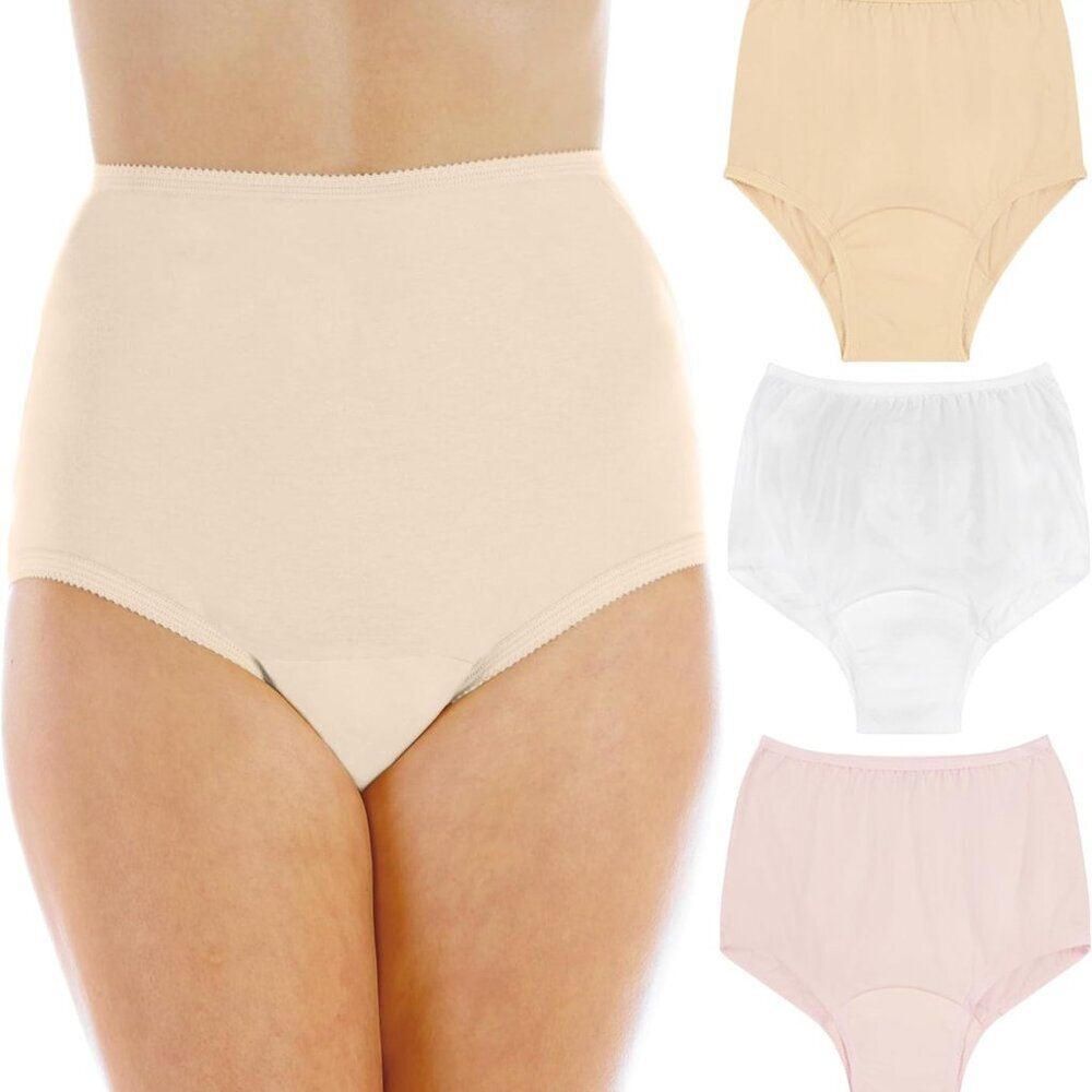 Women's Cotton Comfort Incontinence Panties for Bladder Control with Regular Abs